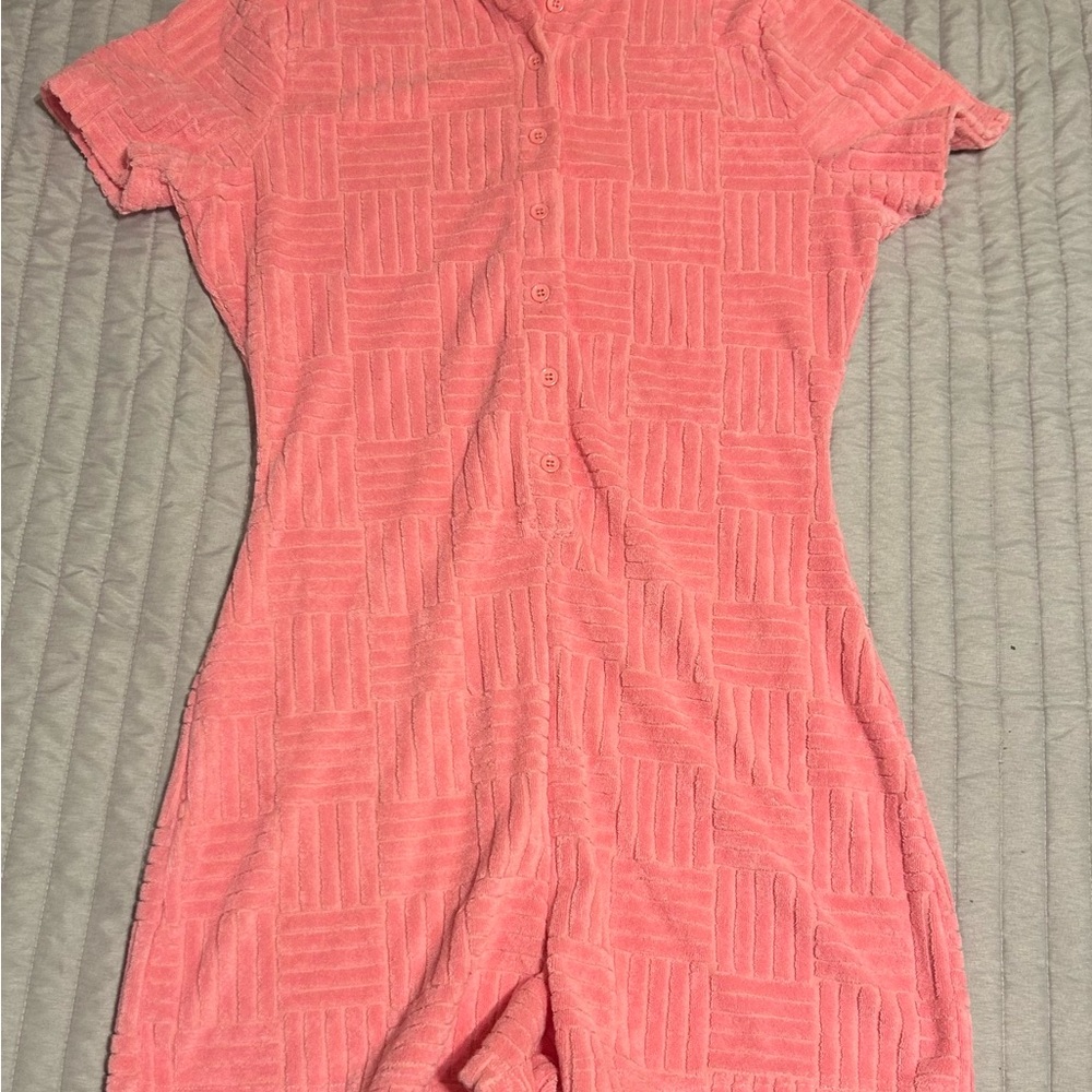 The Vintage Shop Pink Patterned Romper